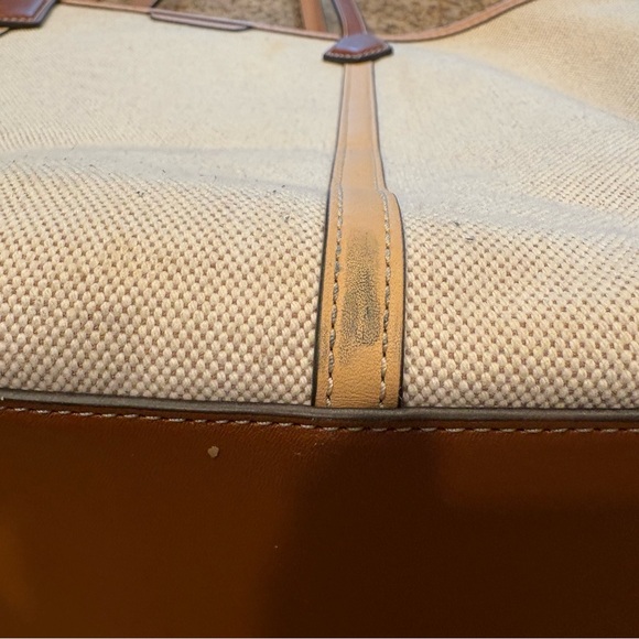 Tory Burch Cream and Brown Women's Tote Bag. Clean! - Picture 13 of 16